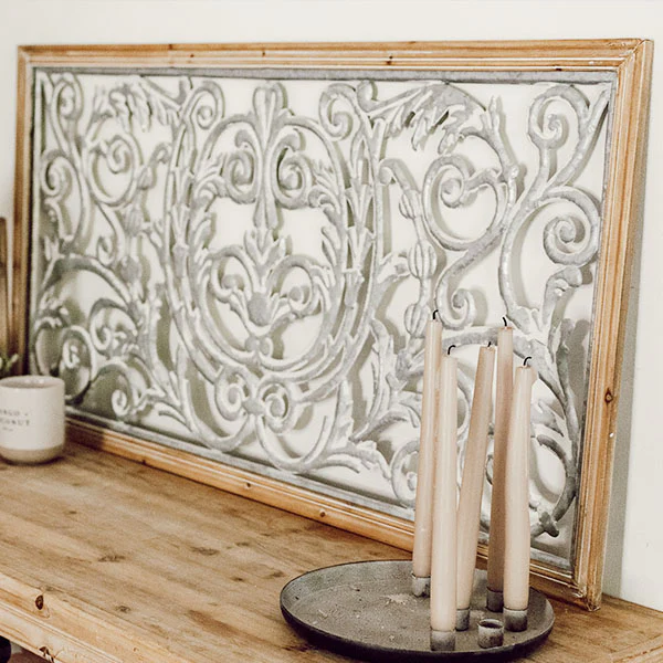 HUGE 40 Inch French Filigree Wall Decor