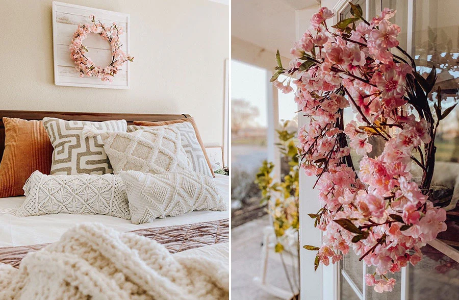 Delicate Cherry Blossom Wreath
