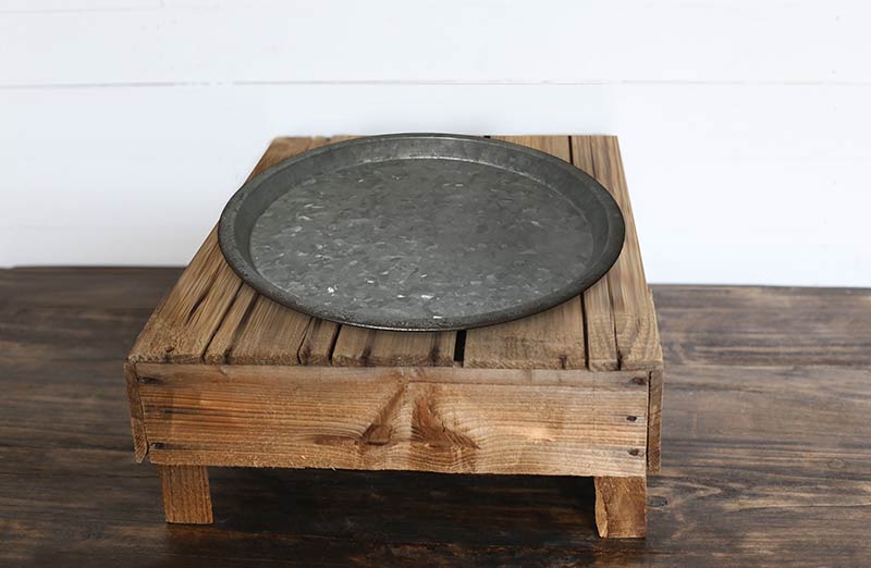 Antique Inspired Galvanized Tray