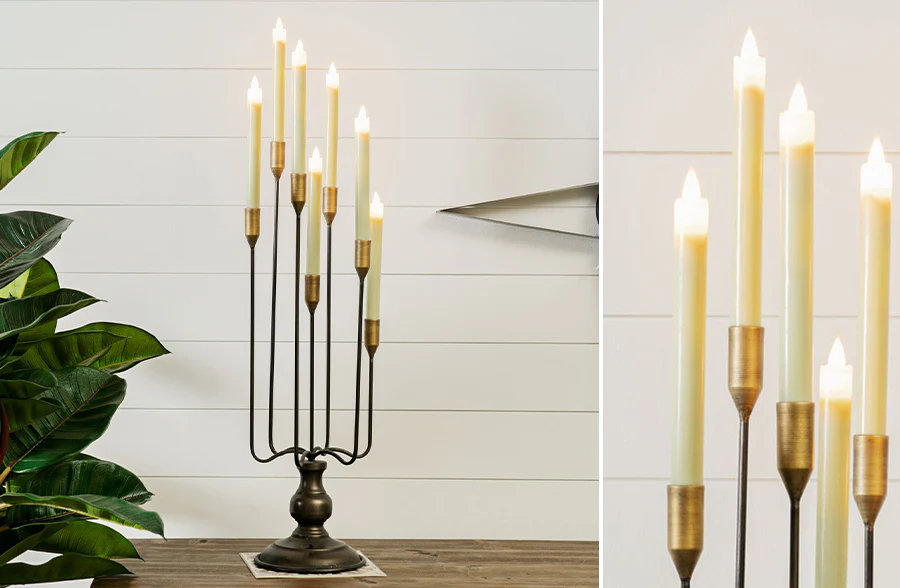 Tabletop Metal Candelabra