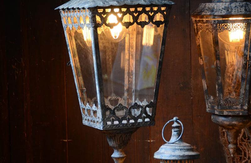 Four Panel Hanging Lantern