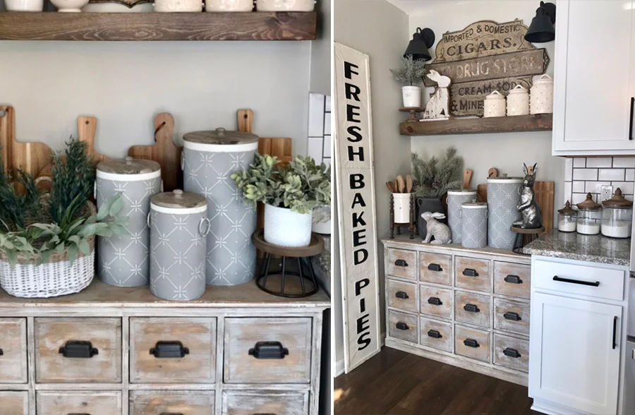 Textured Canisters with Lids, Set of 3