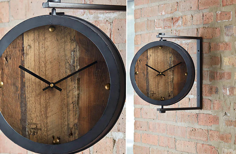 Reclaimed Wood Wall Clock