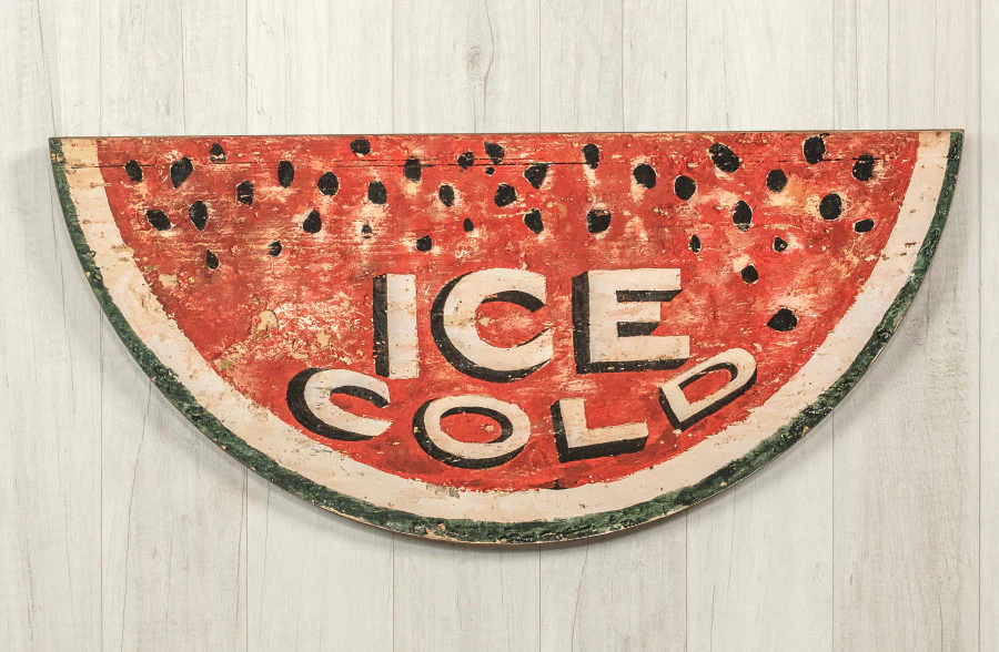Ice Cold Watermelon Sign