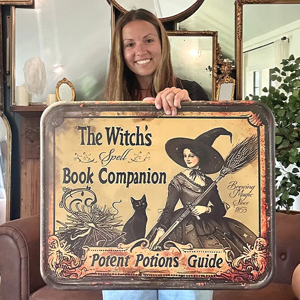Antique Inspired Witch's Potion Wall Decor