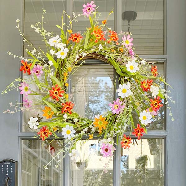 Premium Mixed Floral Silk Wreath