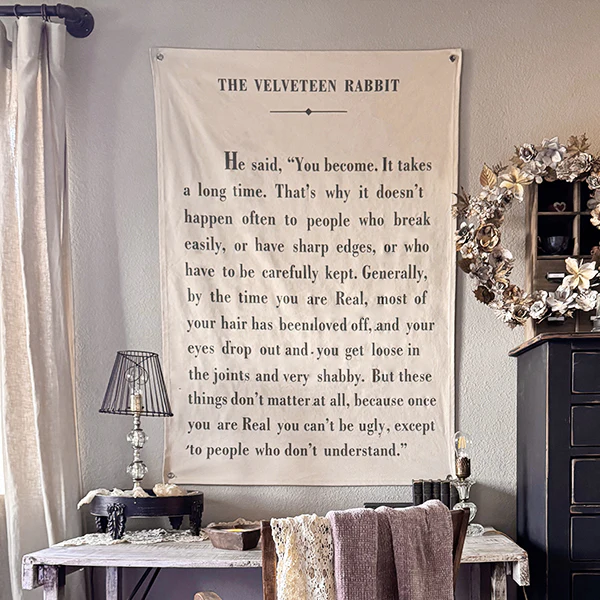 57 Inch The Velveteen Rabbit Hanging Wall Canvas