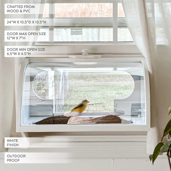 Outdoor Proof Breadbox In Window Bird Feeder