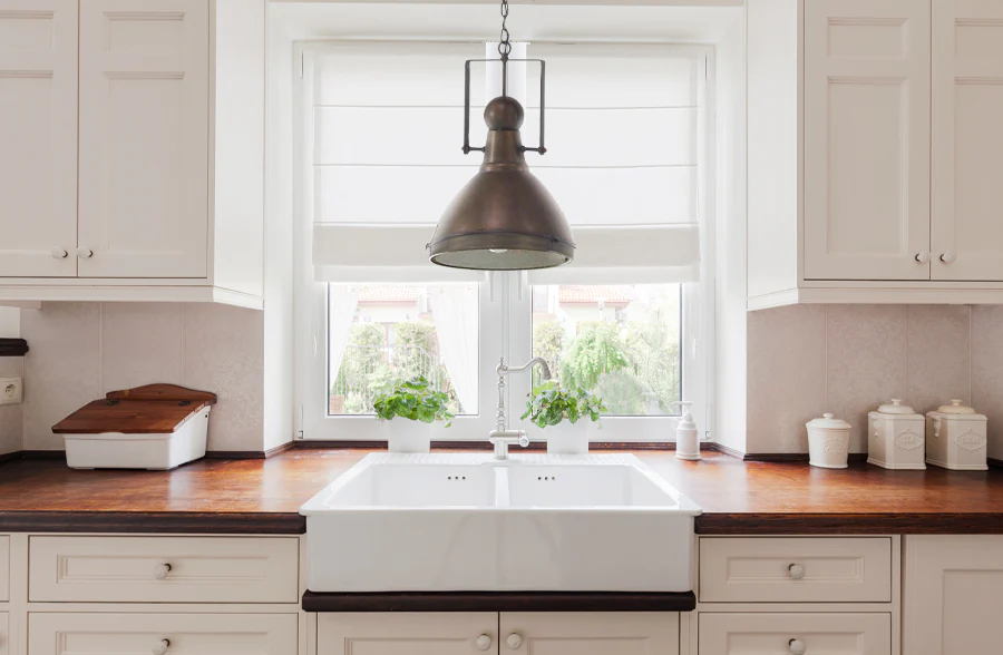 Industrial Brass Pendant Light