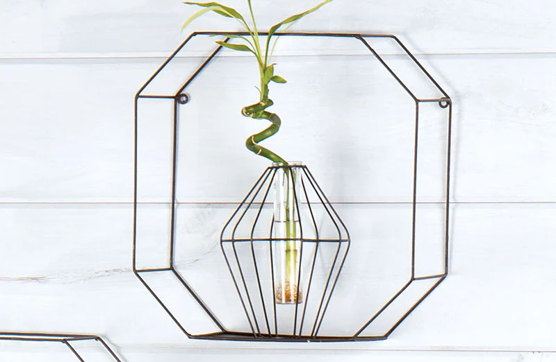 Metal Octagon Display Shelves  Set of 3