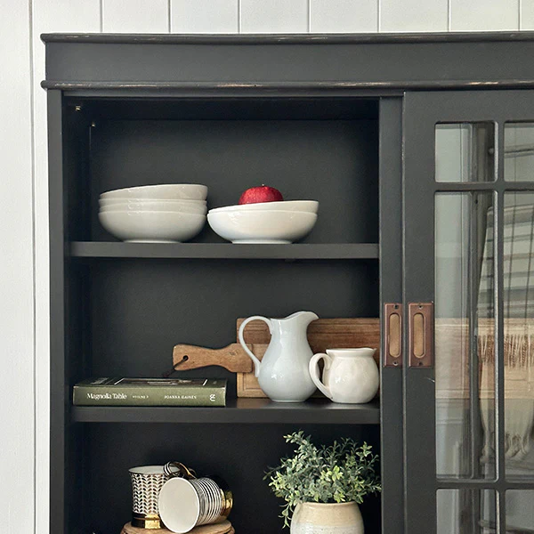 72 Inch Modern Farmhouse Sliding Glass Door Display Cabinet