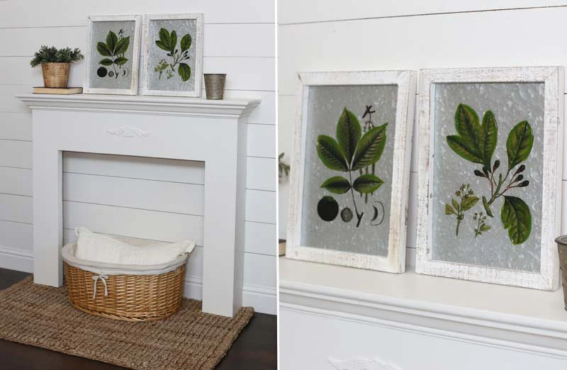 Galvanized Botanical Artwork