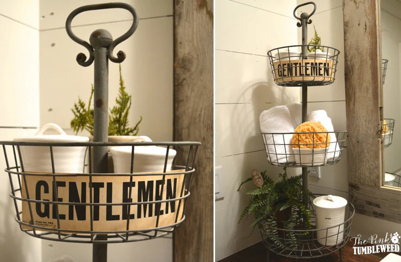 French Three Tier Wire Basket