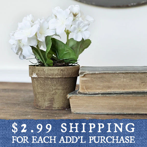 Lifelike Potted Geranium