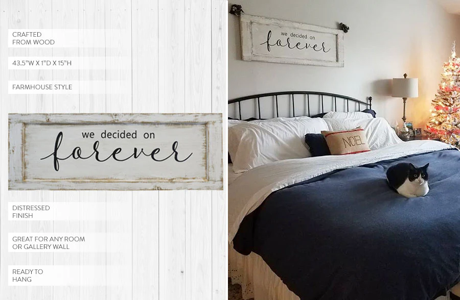 Forever Wooden Distressed Sign