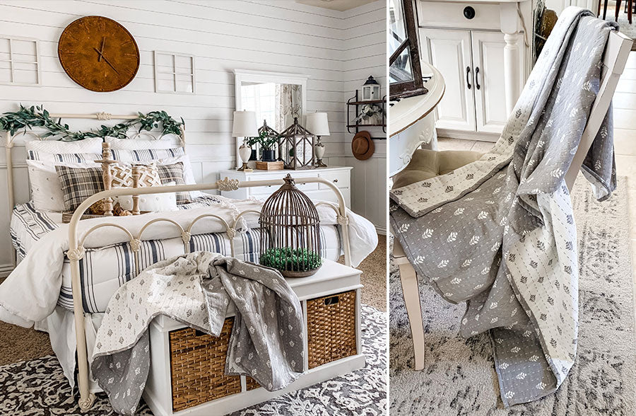 Yarn-Dyed Cotton Throw, Pick Your Color