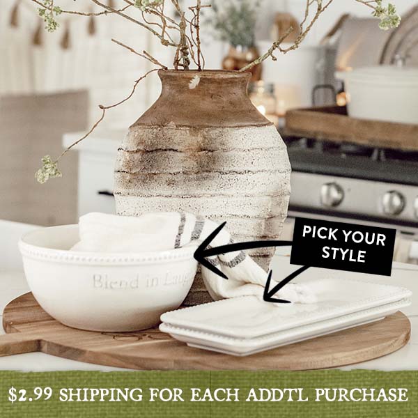 Sweet Memories Embossed Ceramic Kitchenware, Pick Your Style
