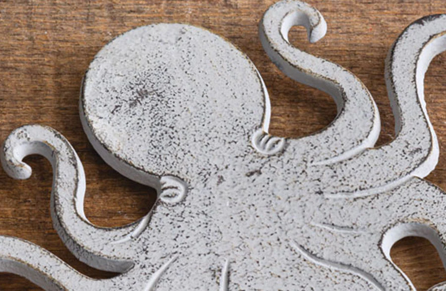 Large Cast Iron Octopus Trivet