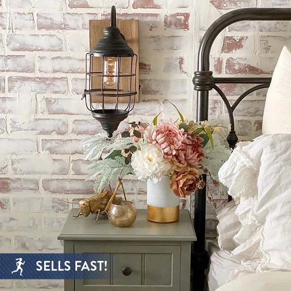 Rustic Wooden Plank Wall Sconce, Pick Your Style