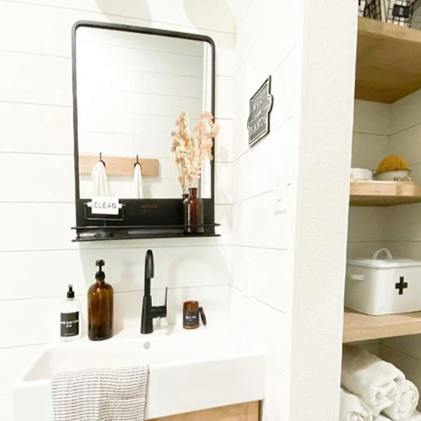 Rounded Edge Metal Mirror, Set of 2