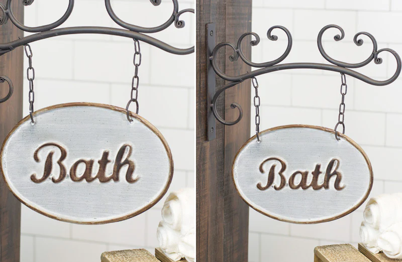 Hanging Bath Sign