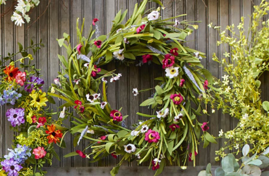 HUGE Spring Wildflower Wreath