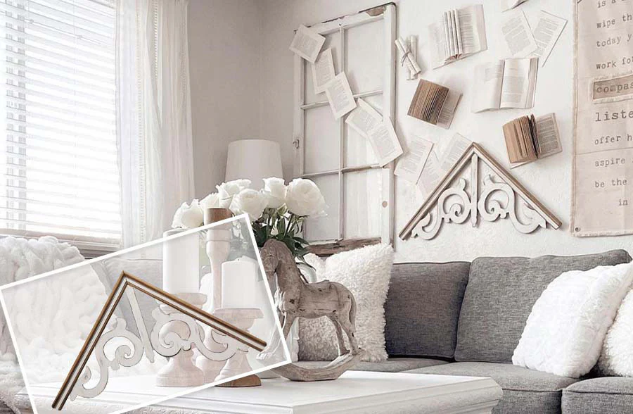 Carved Wooden Wall Gable