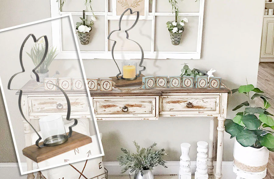 Bunny Silhouette Candle Votive