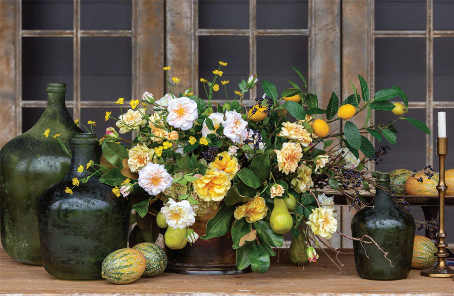 Antique Green Cellar Bottle
