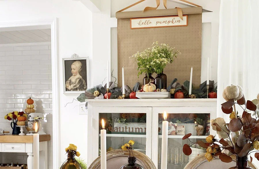 Hello Pumpkin Embossed Iron Wall Décor