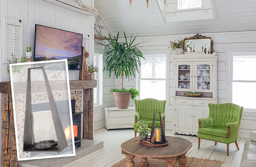 Modern Industrial Candle Lantern