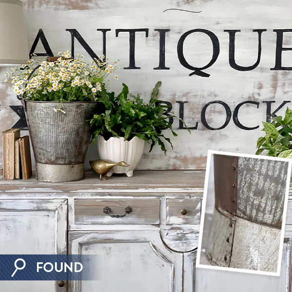 FOUND Vintage Iron Pail