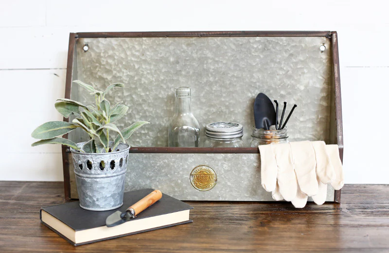 American Mercantile Galvanized Metal Bin