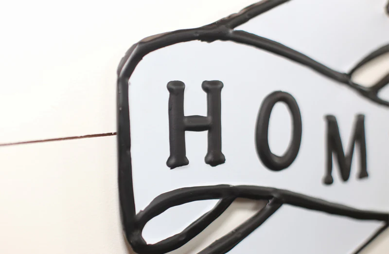 Enamel Home Sweet Home Sign