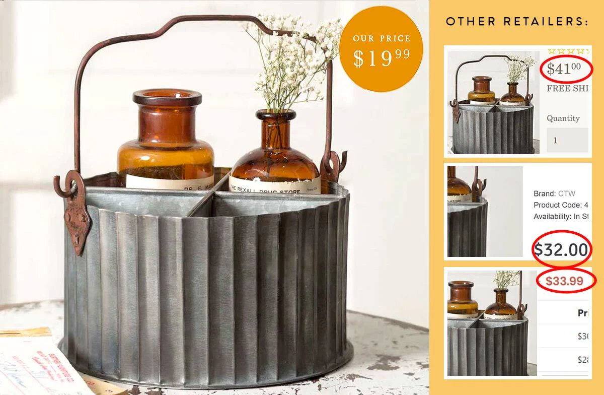 Galvanized Storage Caddy