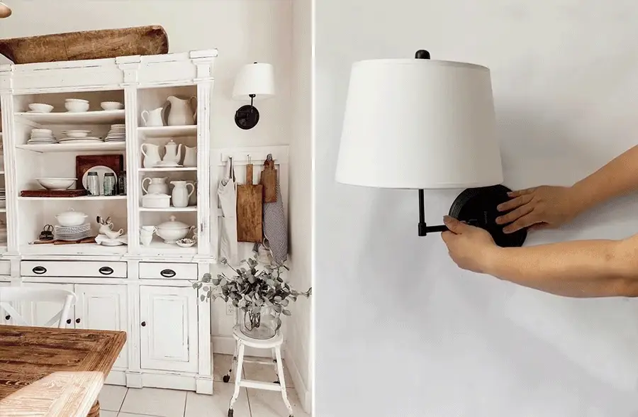 Metal Swing-Arm Wall Sconce