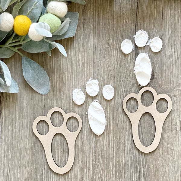 Bunny Rabbit Paws Stencils, Set of 2