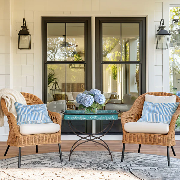 Vintage Finish Butler Table Tray