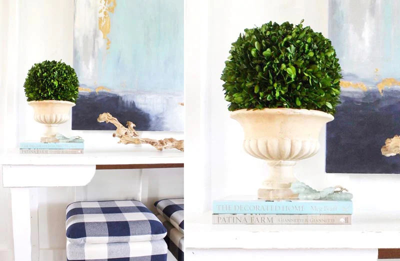 Potted Boxwood Topiary Ball