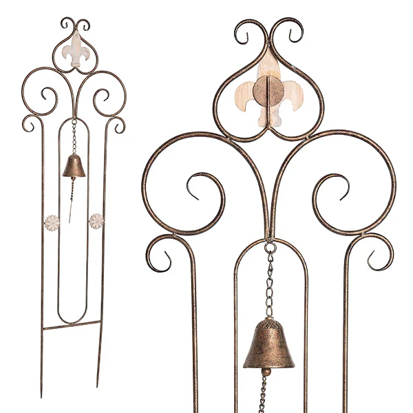 Ornate Whimsical Garden Bell Yardstake