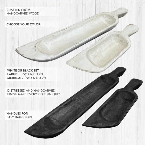 Long Baguette Boards with Handles, Set of 2 - Pick Your Color