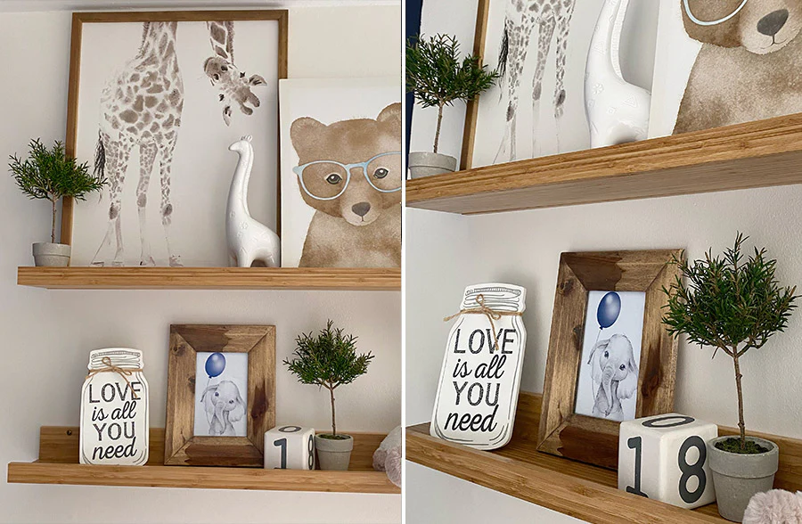 Potted Rosemary Plant, Set of 2