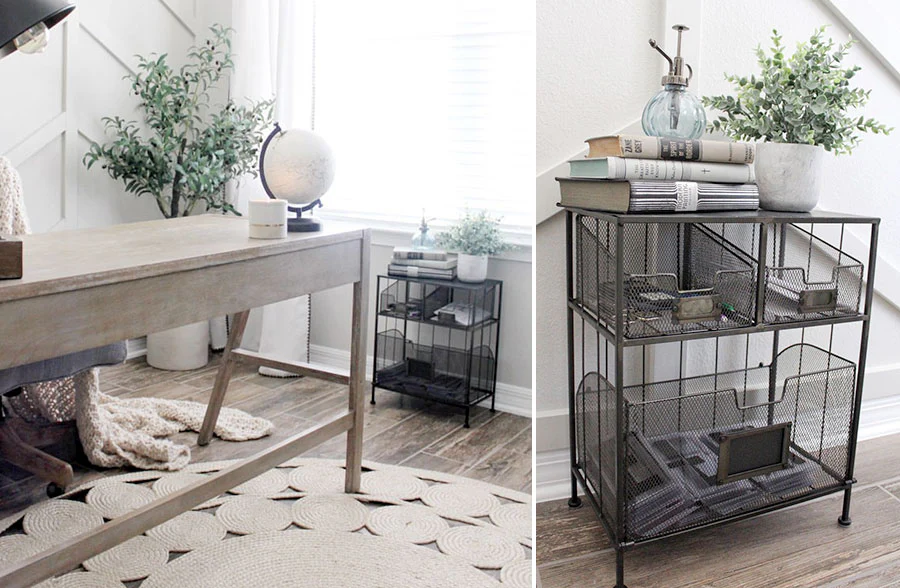 Metal Desktop Two Tier Caddy