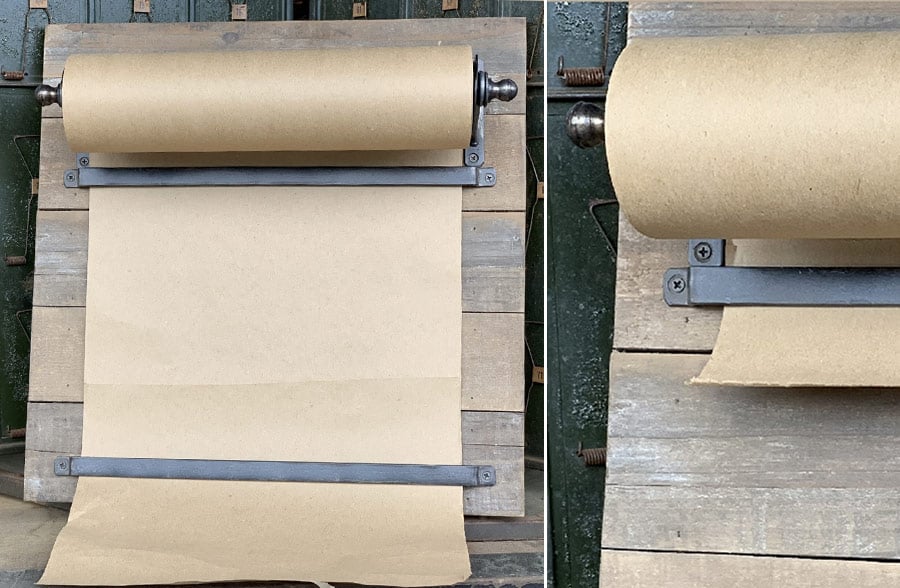 Rustic Wooden Slat Note Roll