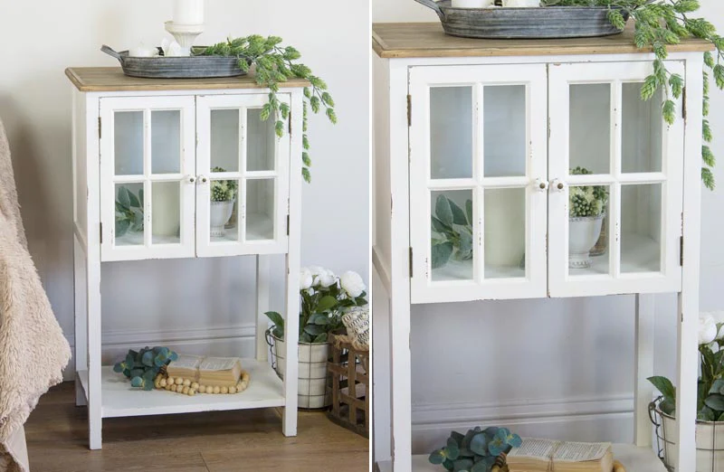 White Chippy Storage Cabinet