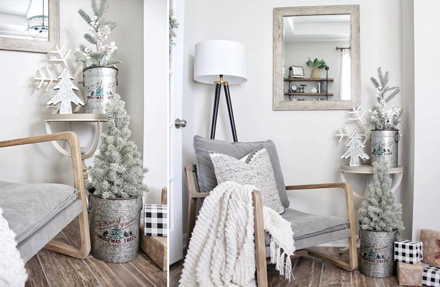 St Nick's Farm Galvanized Buckets, Set of 2