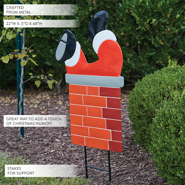 Santa's Christmas Yard Stake