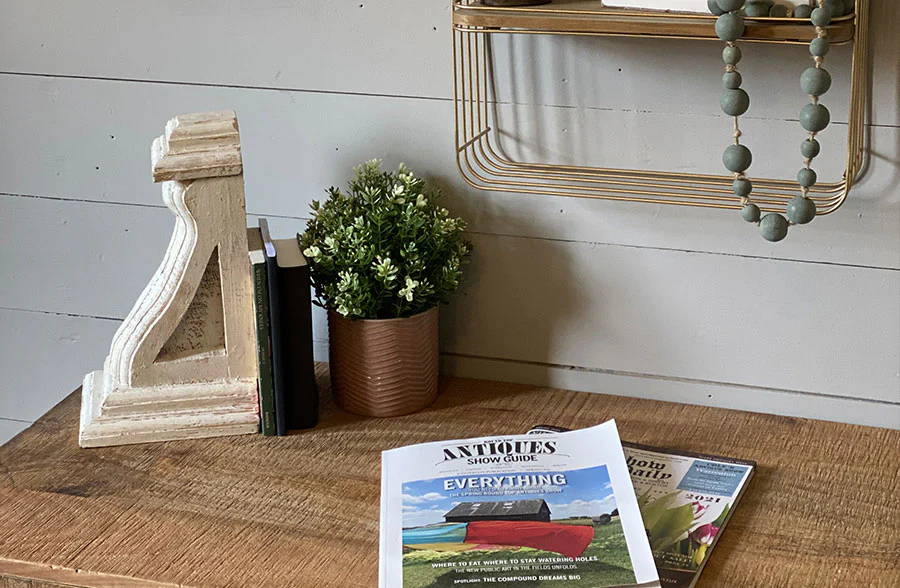 Chunky Whitewashed Wooden Corbels, Set of 2