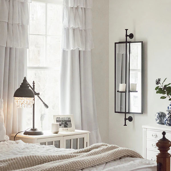 Industrial Wall Sconce Mirror