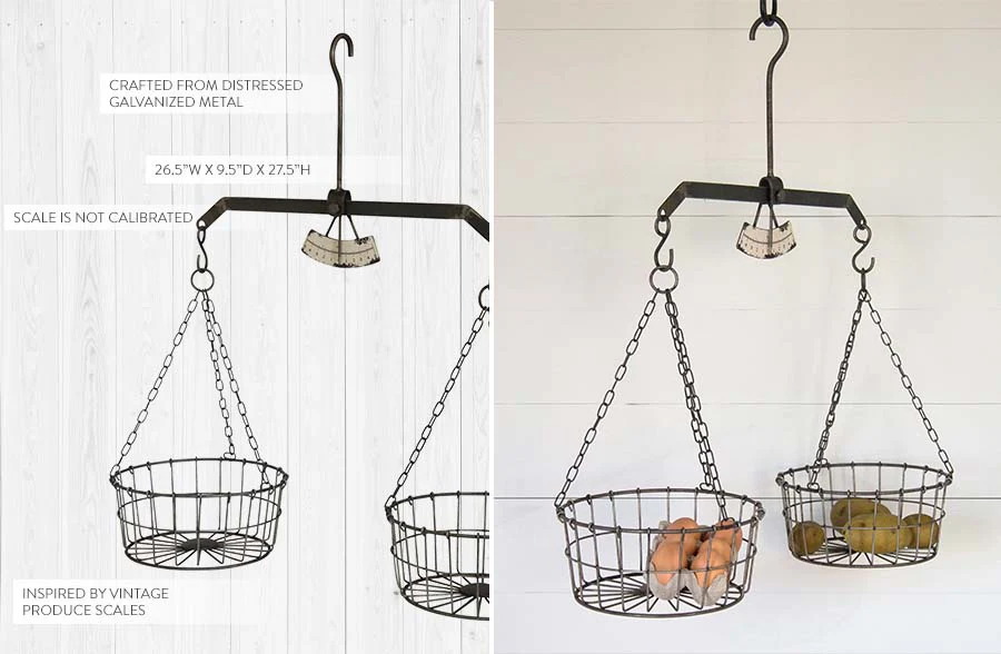 Vintage Inspired Hanging Produce Scale